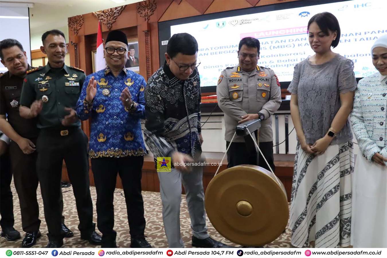 Luncurkan Laboratorium Kesehatan dan Keamanan Pangan MBG, Tabalong, Jadi Yang Pertama di Indonesia