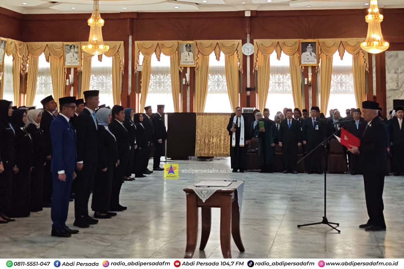 Lantik 292 Pejabat Pemprov Kalsel, Ini Pesan Gubernur Muhidin