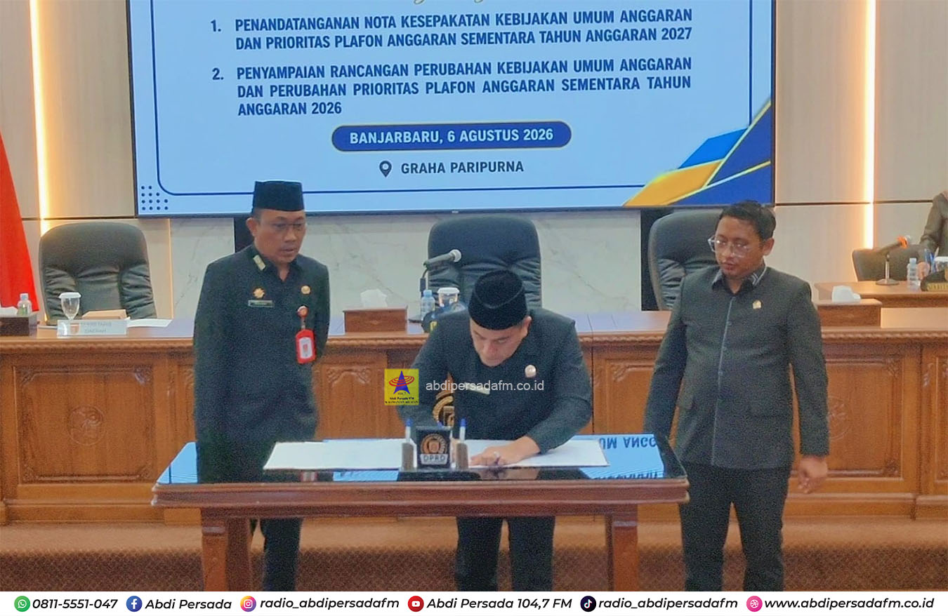 DPRD dan Pemko Banjarbaru Sepakati KUA-PPAS 2027, Siapkan APBD Berbasis Prioritas Pembangunan